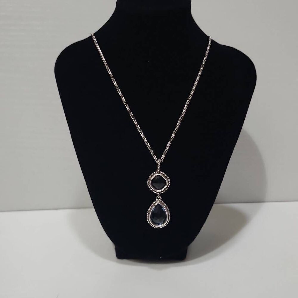 Brighton Necklace and Blue Jeweled Pendant